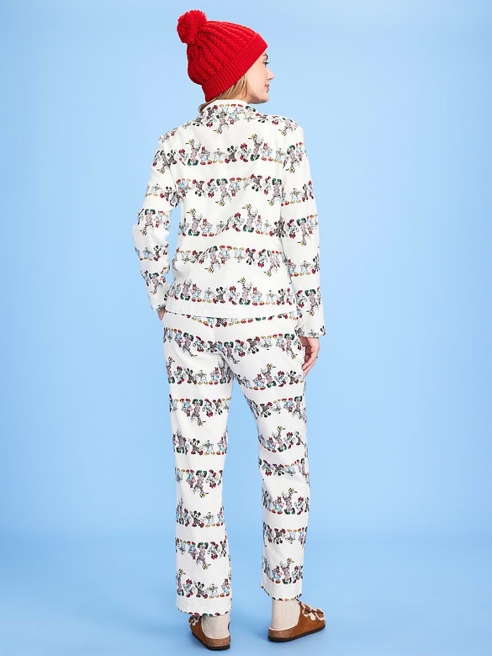 NWT Old Navy x Disney Mickey Mouse & Friends Flannel Pajama Set for Women - Picture 2 of 6